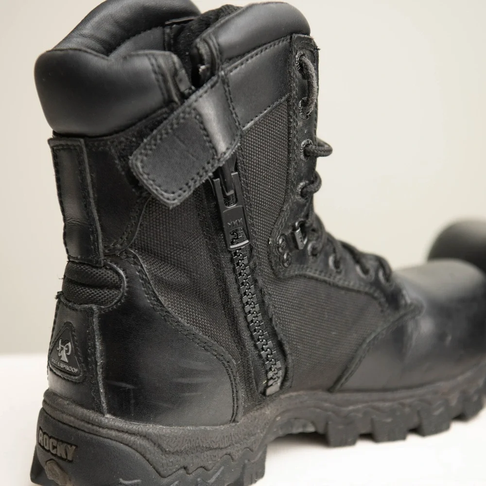 Rocky Alpha Force Waterproof Tactical Boots Black Size M5/W6.5 Utility‎ Law Duty
